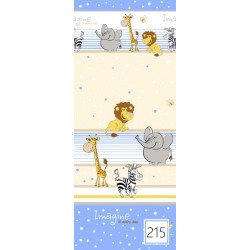 Lenjerie patut bebe cu 7 piese Safari