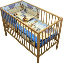 Lenjerie patut bebe cu 4 piese ursuletul marinar