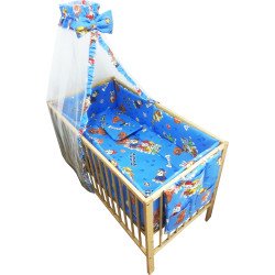 Lenjerie patut bebe cu 7 piese