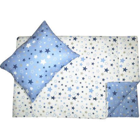 Lenjerie pat copii stelute cu doua fete