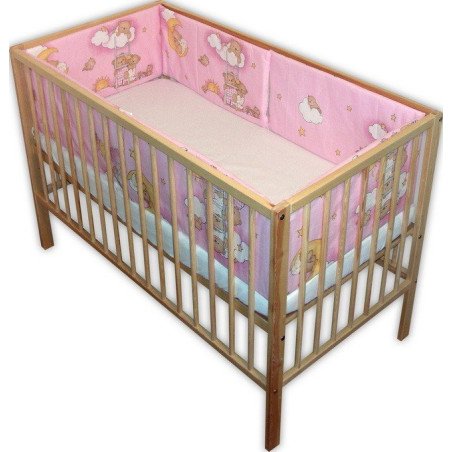 Aparatoare laterala pentru patut ursuletul somnoros roz