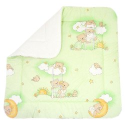 Paturica port bebe Ursuletul somnoros verde