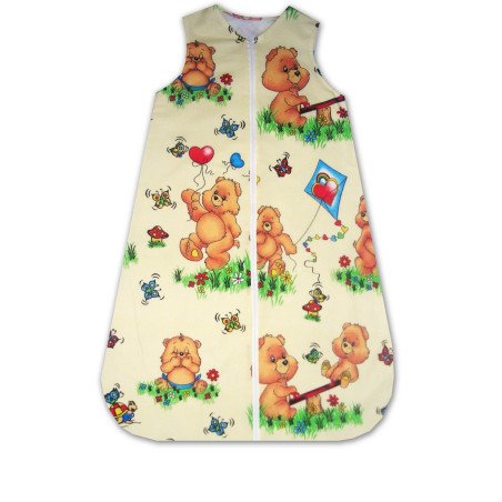 Sac de dormit subtire de vara ursuletul pe balansoar