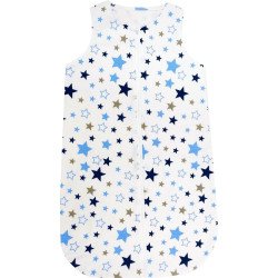 Sac de dormit iarna stelute fond alb