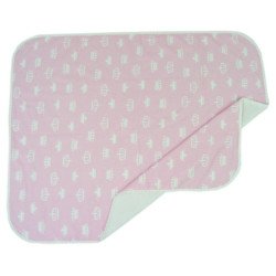 Paturica de vara subtire din bumbac coronite roz