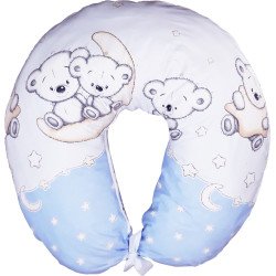 Perna de alaptat cu husa detasabila Ursuletul pe semiluna albastru