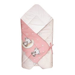 Paturica port bebe ursuletul pe semiluna roz