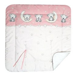 Paturica port bebe ursuletul pe semiluna roz