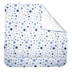 Paturica port bebe Stelute alb