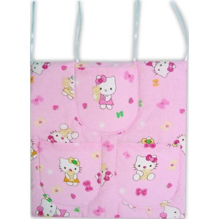 Buzunar pentru patut pisicuta roz