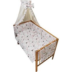 Lenjerie patut bebe cu 7 piese