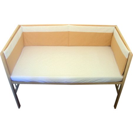 Aparatoare laterala pentru patut bej cu alb