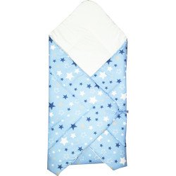 Paturica port bebe stelute albastru