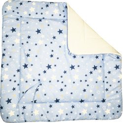 Paturica port bebe stelute albastru