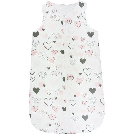 Sac de dormit iarna inimioare roz