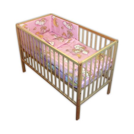 Lenjerie patut bebe cu 4 piese ursuletul somnoros