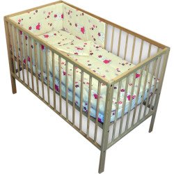 Lenjerie patut bebe cu 4 piese pisicuta