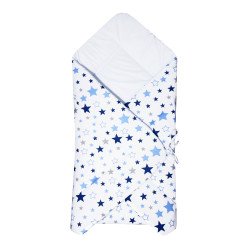 Paturica port bebe Stelute alb