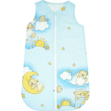 Sac de dormit subtire de vara ursuletul somnoros albastru