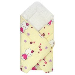 Paturica port bebe pisicuta crem