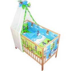 Lenjerie patut bebe cu 7 piese