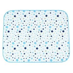 Paturica de vara subtire din finet cu stelute alb