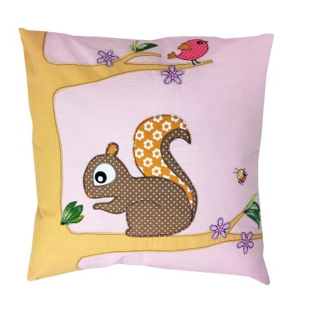 Perna decorativa Veverita roz