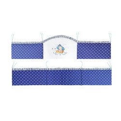 Lenjerie patut bebe cu 5 piese exclusiv marinar