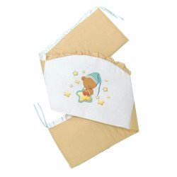 Aparatoare laterala pentru patut cu volanase si bolta Sweet Dreams