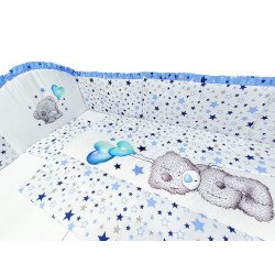 Lenjerie patut bebe cu 5 piese exclusiv Stelute alb