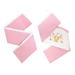 Lenjerie patut bebe cu 5 piese exclusiv ingerasul roz