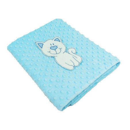 Paturica Minky albastru Pisicuta
