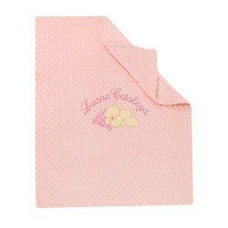 Paturica Minky albastru personalizat