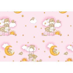 Fata de perna si plapuma din bumbac pisicuta crem100x135cm, 40x50 cm