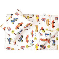 Fata de perna si plapuma din bumbac Traffic 100x135cm, 40x50 cm