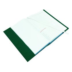 Calendar cu coperta brodata verde