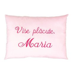 Perna personalizata cu mesaj roz