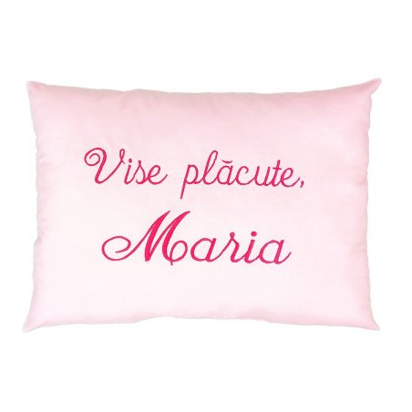Perna personalizata cu mesaj roz