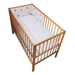 Aparatoare laterala pentru patut inimioare roz