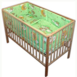 Lenjerie patut bebe cu 5 piese ursuletul somnoros