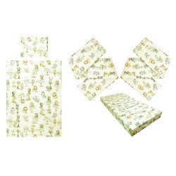 Lenjerie patut bebe cu 5 piese maimute