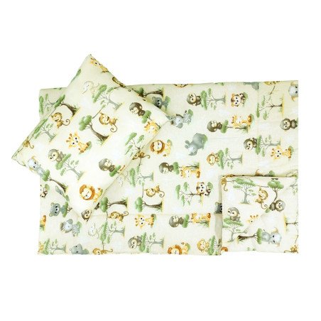 Fata de perna si plapuma din bumbac Monkey 100x135 cm, 40x50 cm