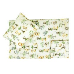 Lenjerie pat copii vulpita