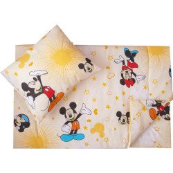 Lenjerie pat copii soricelul multicolor