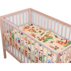 Lenjerie patut bebe cu 6 piese pentru bebelusi si copii