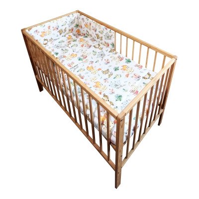 Lenjerie patut bebe cu 7 piese vulpita