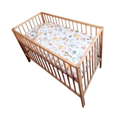 Lenjerie patut bebe cu 7 piese vulpita