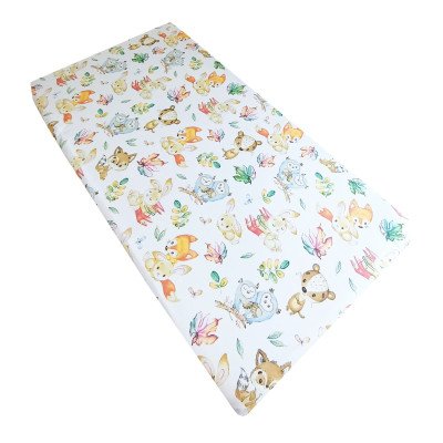 Lenjerie patut bebe cu 7 piese vulpita