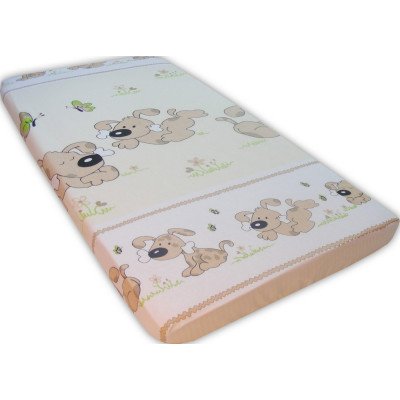 Lenjerie patut bebe cu 7 piese catelus