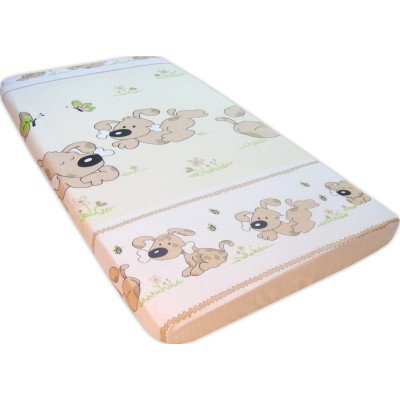 Lenjerie patut bebe cu 3 piese catelusi